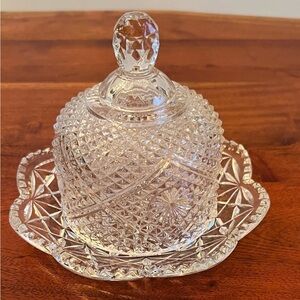 Vintage Avon glass, butter dish. Such a beautiful piece.